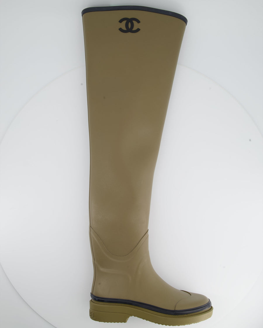 Chanel's Thigh High Rain Boot is the Next It Girl Shoe