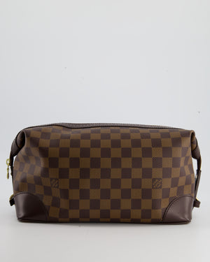Louis Vuitton Damier Canvas PM Toiletry Pouch with Gold Hardware
