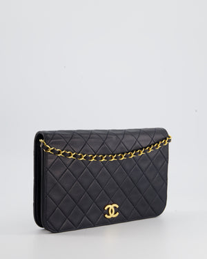 Chanel Vintage Navy Small Classic Full Flap Bag with 24K Gold Hardware –  Sellier