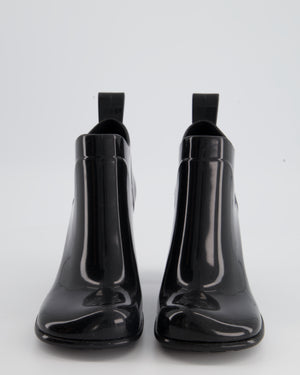 Bottega Veneta Black Rubber Heeled Ankle Boot Size EU 39 RRP £620