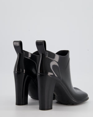 Bottega Veneta Black Rubber Heeled Ankle Boot Size EU 39 RRP £620