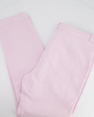 Loro Piana Pink Straight Leg Tailored Trousers Size IT 46 (UK 14)