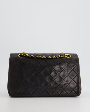 Chanel Vintage Espresso Classic Medium Double Flap in Lambskin with 24K Gold Hardware