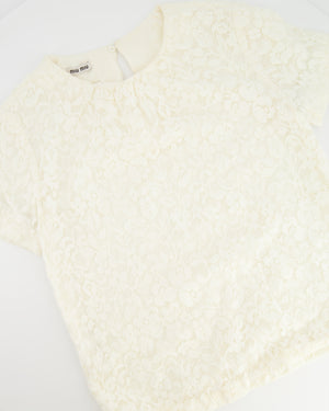 Miu Miu White Lace Top Size IT 36 (UK 4)