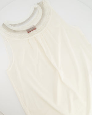 Missoni Cream Silk Top with Collar Details Size IT 40 (UK 8)