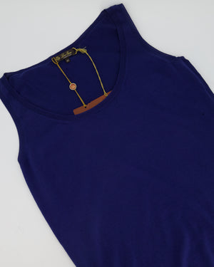 Loro Piana Navy Sleeveless Knit Vest Size IT 40 (UK 8)