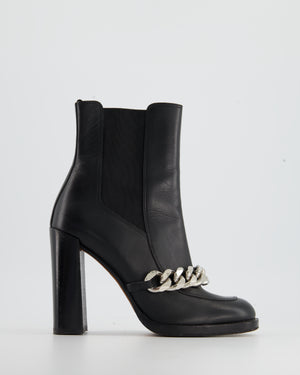Givenchy Black Ankle Boots with Chain Detail Size EU 37