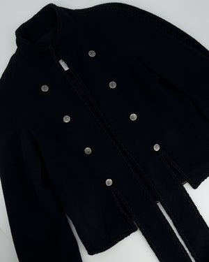 Chanel Navy 2008 Cruise Accent Jacket with Tassel Detailing FR 38 (UK 10)