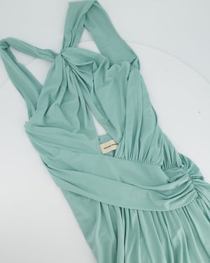 Alexandre Vauthier Green Ruched Draped Mini Dress Size IT 42 (UK 10)