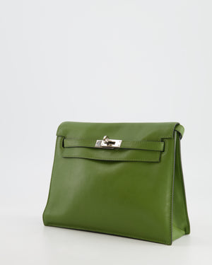 Hermès Kelly Danse Bag in Vert Pelouse Swift Leather with Palladium Hardware