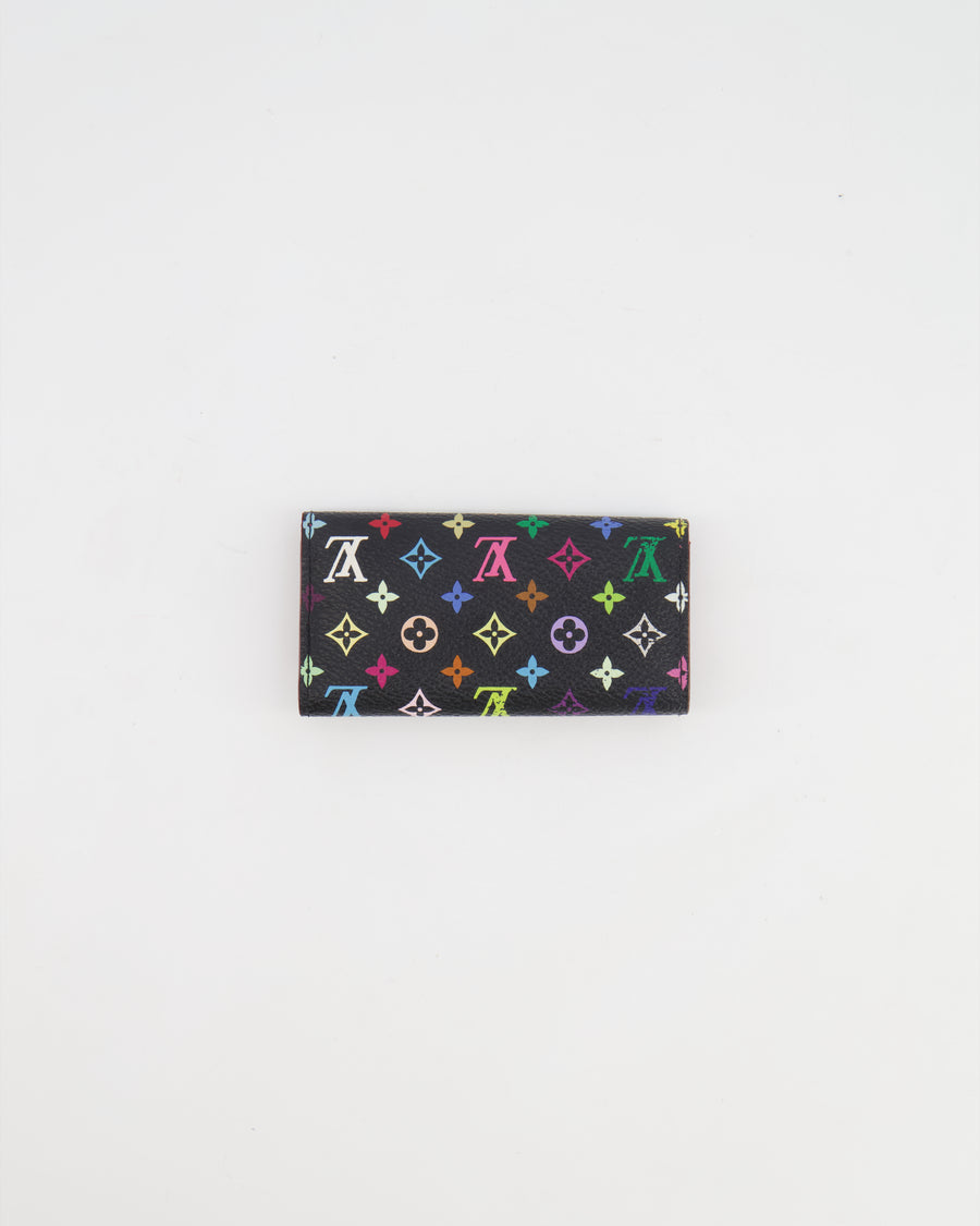 RARE Louis Vuitton x Takashi Murakami Black Multicolour Monogram