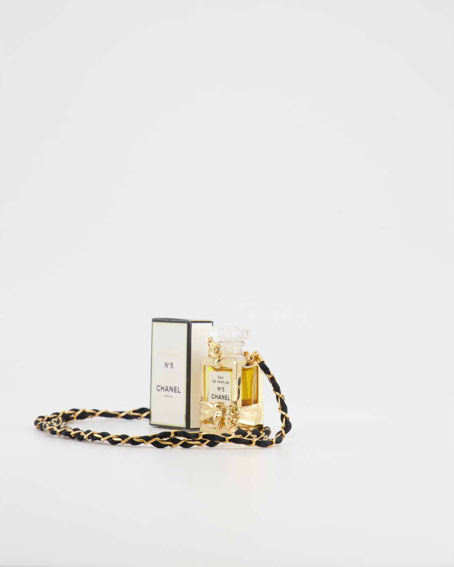 *HOT* Chanel Vintage Gold Coco Perfume Bottle Necklace