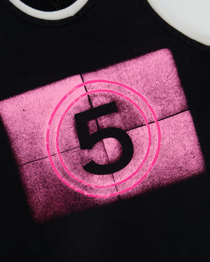 Chanel Black and Pink No5 Tank Top Size FR 34 (UK 6)