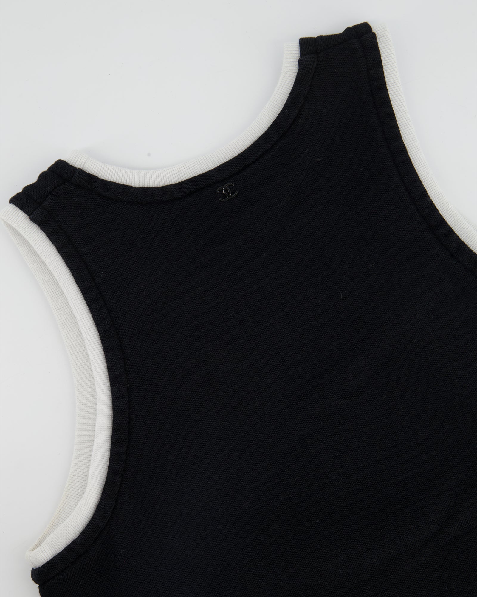 Chanel 21S Black and Pink No5 Tank Top Size FR 34 (UK 6) – Sellier