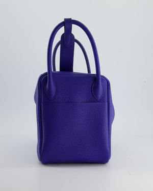 Hermès Lindy Bag 30cm in Blue Electric in Clemence Leather with Palladium Hardware