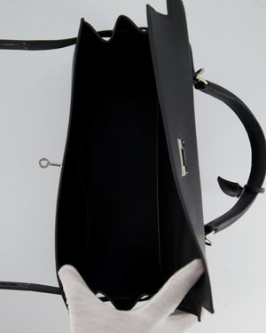 Hermès Black Kelly Sellier 35cm in Epsom Leather with Palladium Hardware