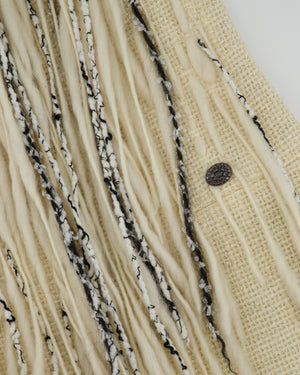 Chanel Cream Tweed Wool Dress with Tassel Detailing FR 38 (UK 10)