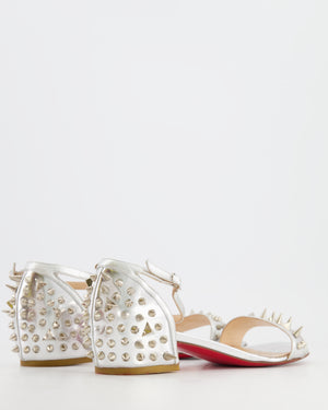 Louboutin Silver Flats with Spikes Size EU 39.5