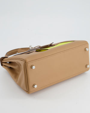 *RARE* Hermès Kelly 25cm Colormatic Chai, Lime, Blue Brume, Nata and Mauve Sylvestre in Swift Leather Palladium Hardware