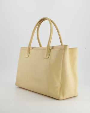 Chanel Vintage Beige Executive Tote Bag in Leather with 24K Gold Hardware