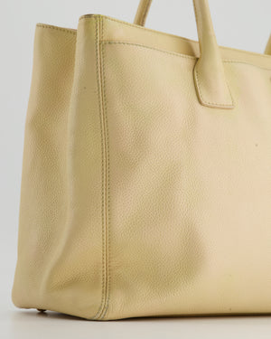 Chanel Vintage Beige Executive Tote Bag in Leather with 24K Gold Hardware