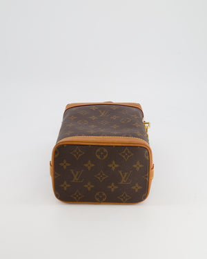 Louis Vuitton Brown Monogram Beverly Pochette Leather Cloth ref