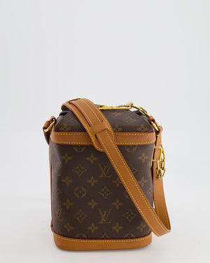 Louis Vuitton Brown Monogram Canvas Milk Box Bag with Gold