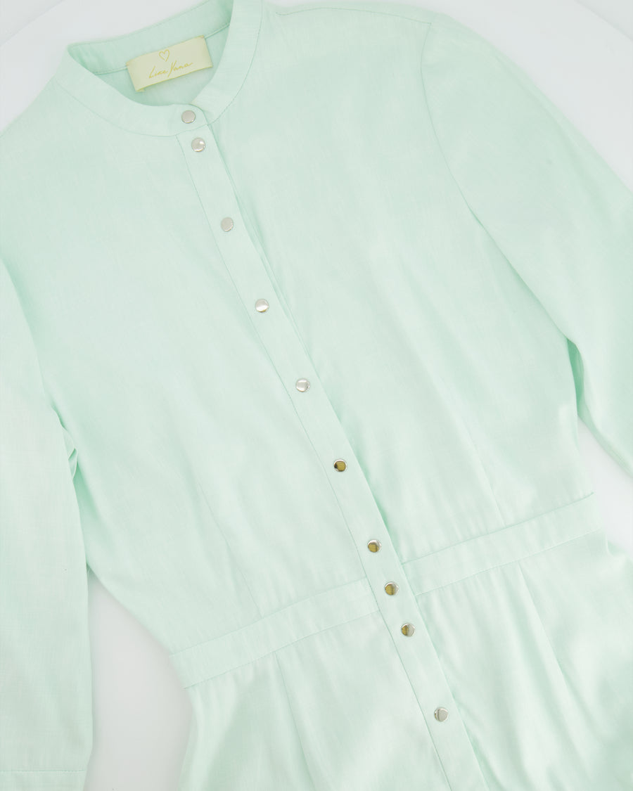 Like Yana Mint Green Short-Sleeves Maxi Dress Size S (UK 8)