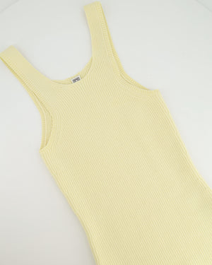 Toteme Cream Knit Curved Tank Top Size S (UK 8) RRP £260