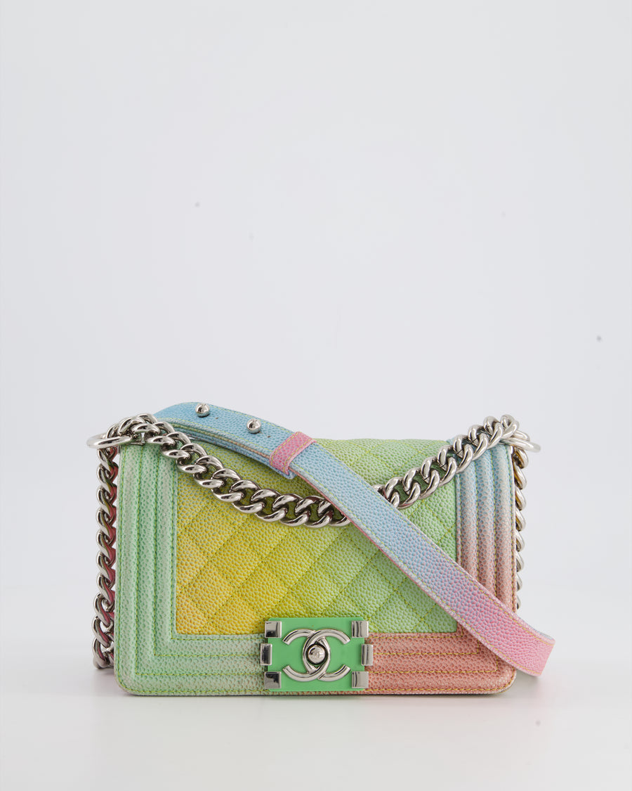Chanel Unicorn Multi-Coloured Small Boy Bag in Caviar Leather with Sil –  Sellier
