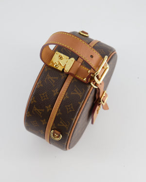 Louis Vuitton Monogram Canvas Petite Boite Chapeau Cross-Body Bag with Gold Hardware