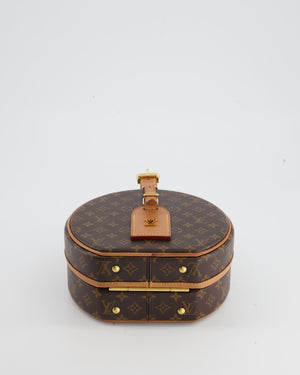 Louis Vuitton Monogram Canvas Petite Boite Chapeau Cross-Body Bag with Gold Hardware