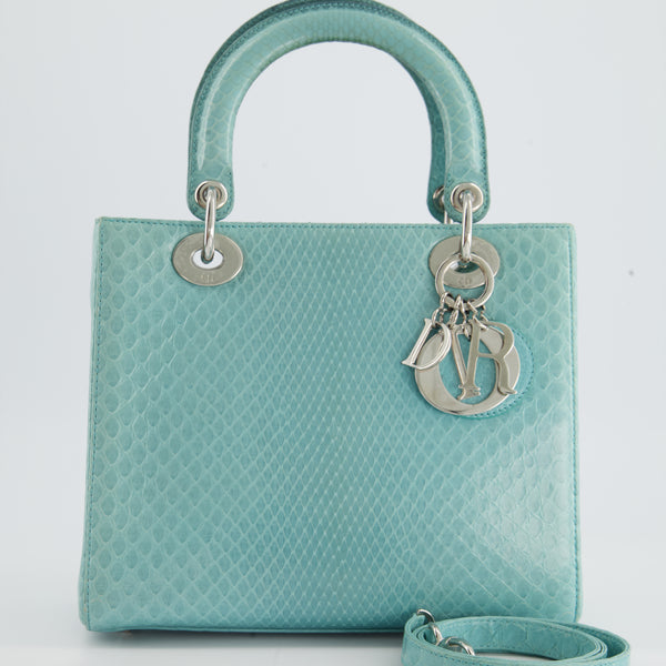 Chanel Limited Edition Iridescent Blue Quilted Python 2.55 Reissue
