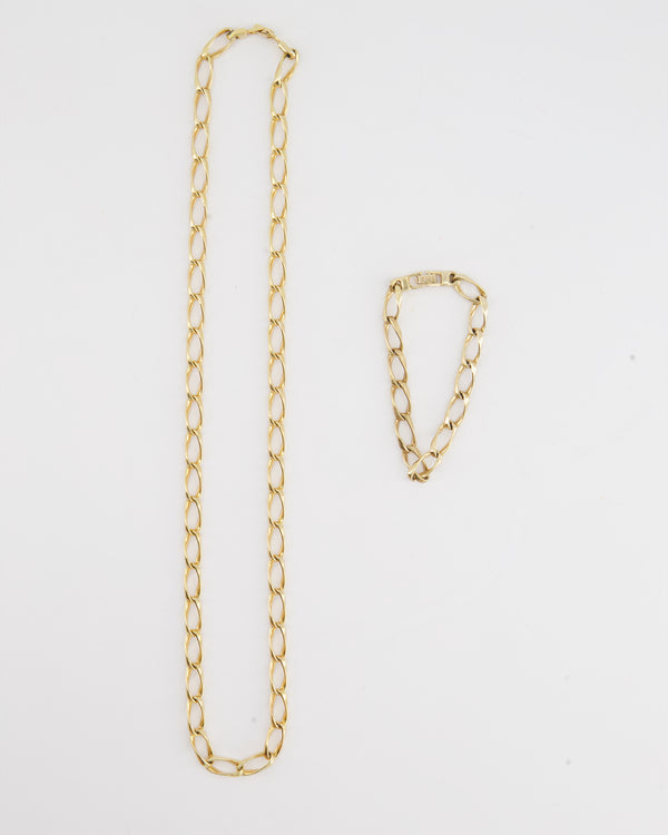 Christian Dior Gold Vintage Necklace and Bracelet