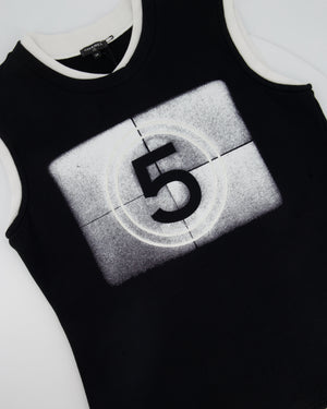 Chanel Black and White Chanel No5 Vest Top Size FR 38 (UK 10)