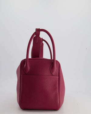 Hermès Lindy Bag 30cm in Rouge Galance in Togo Leather with Palladium Hardware