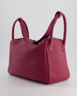 A ROUGE TOMATE CLÉMENCE LEATHER LINDY 26 WITH PALLADIUM HARDWARE