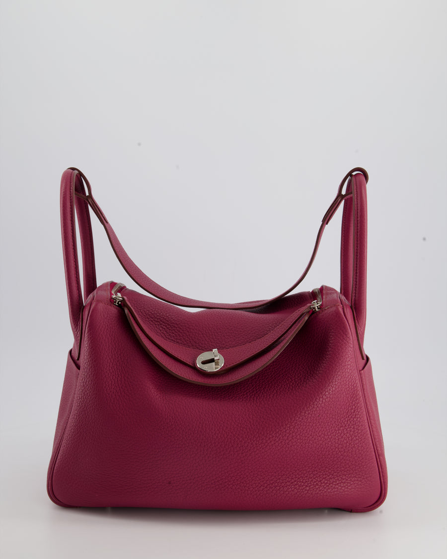 Hermès Lindy Bag 30cm in Rouge Galance in Togo Leather with Palladium –  Sellier