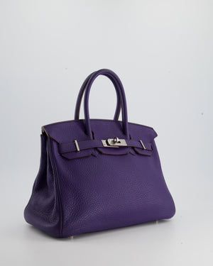 Hermes Birkin 30cm Purple Togo leather with gold hardware bag