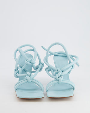 *FIRE PRICE* Bottega Veneta Baby Blue Knot Leather Heels Size EU 38.5 RRP £850