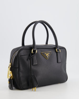 prada saffiano leather mini bag black