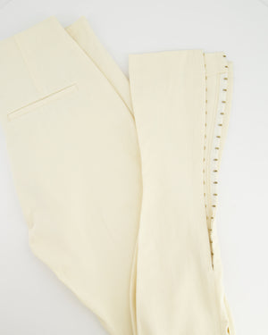 Jacquemus Optique White Obiou Trousers Size FR 36 (UK 8)