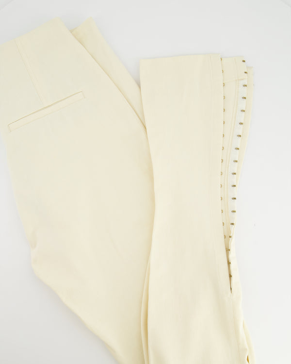 Jacquemus Optique White Obiou Trousers Size FR 36 (UK 8)