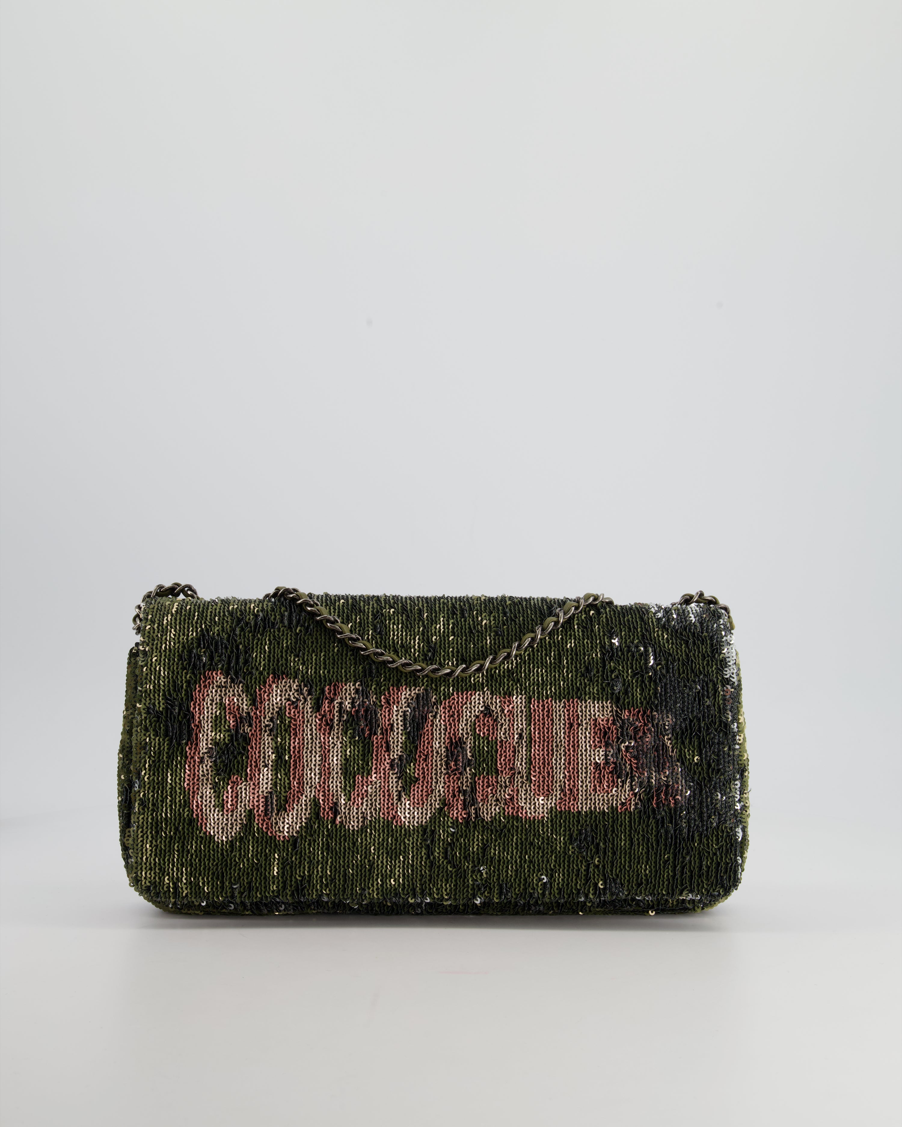 Limited Edition* Chanel Limited Edition Khaki Sequin Coco Cuba Bag – Sellier