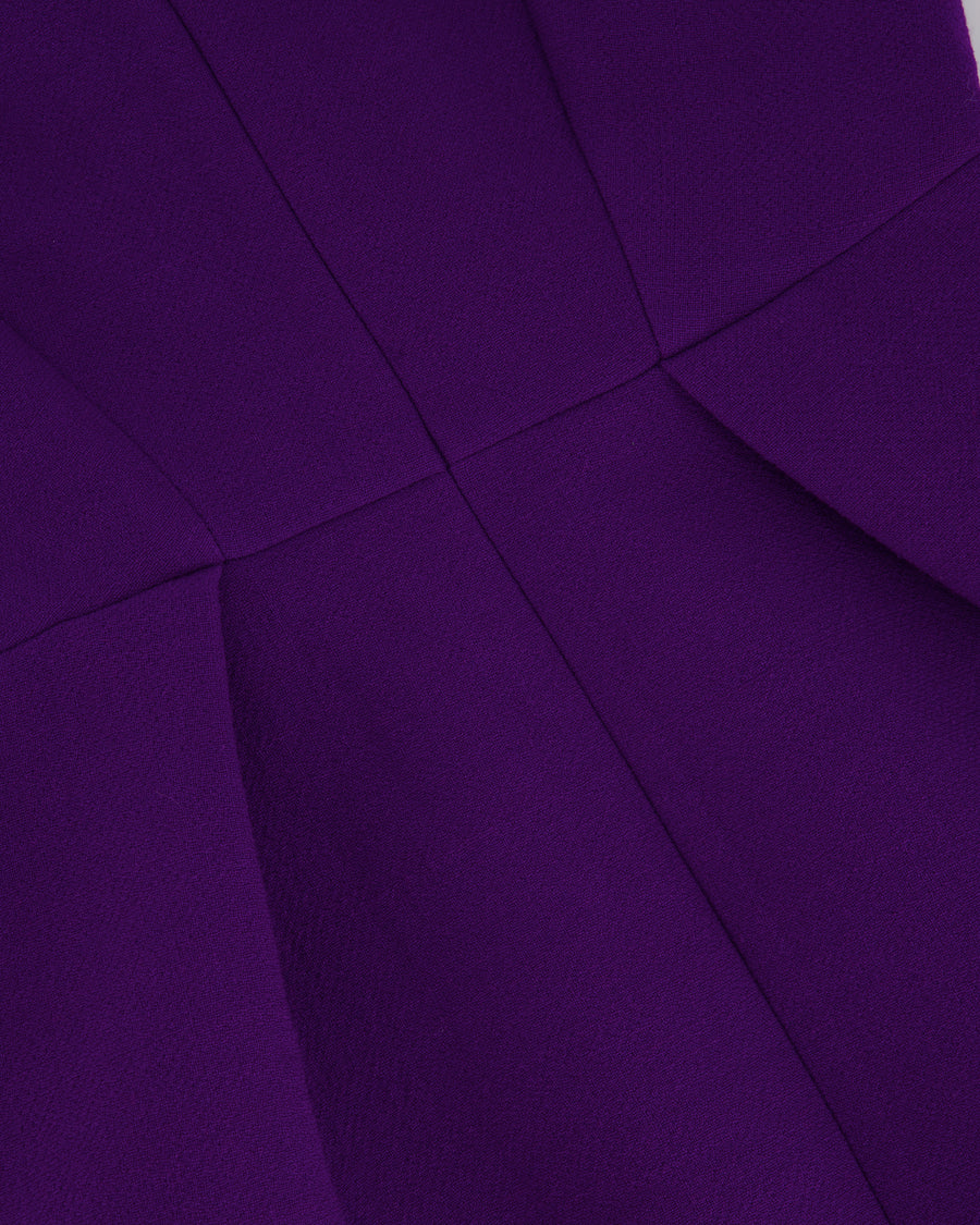 Tara Jarmon Wool Purple Sleeveless Midi Dress (UK 8)
