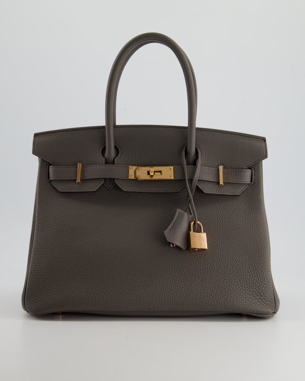 *HOLY GRAIL* Hermès Birkin Bag 30cm Gris Etain Togo Leather with Rose Gold Hardware