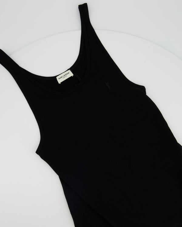 Saint Laurent Black Sleeveless Vest Top Size S (UK 6)