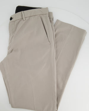 Zegna Grey Straight Leg Menswear Trousers Size UK 34