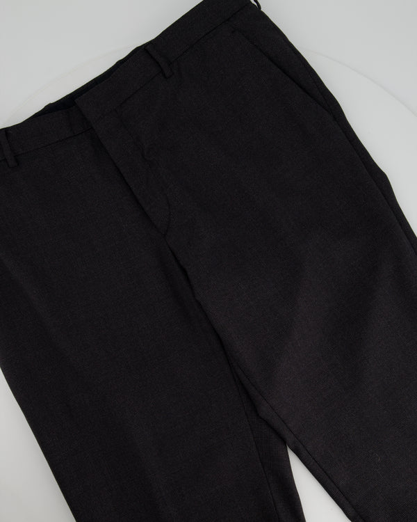 Prada Dark Grey Tailored Menswear Trousers Size UK 44