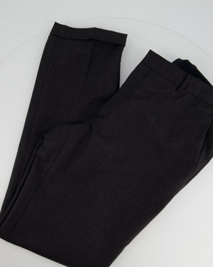 Prada Dark Grey Tailored Menswear Trousers Size UK 44